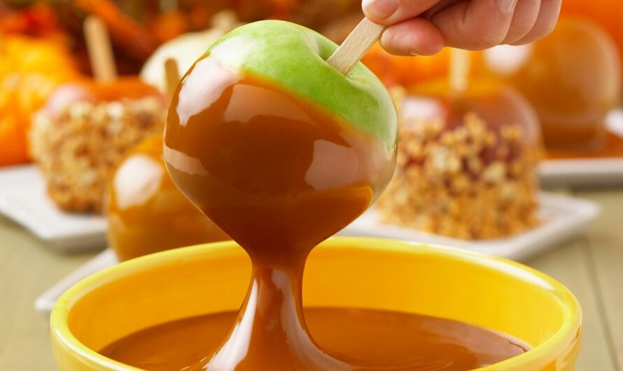 Простой рецепт яблок в карамели